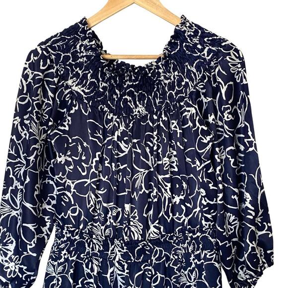 MISA LOS ANGELES Darla Off the Shoulder Floral Ruffle Mini Dress, Size Medium - Picture 6 of 12